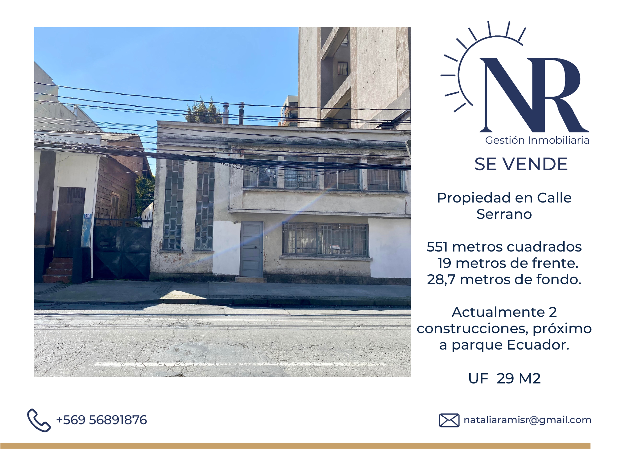 Se Vende Propiedad en Calle Serrano